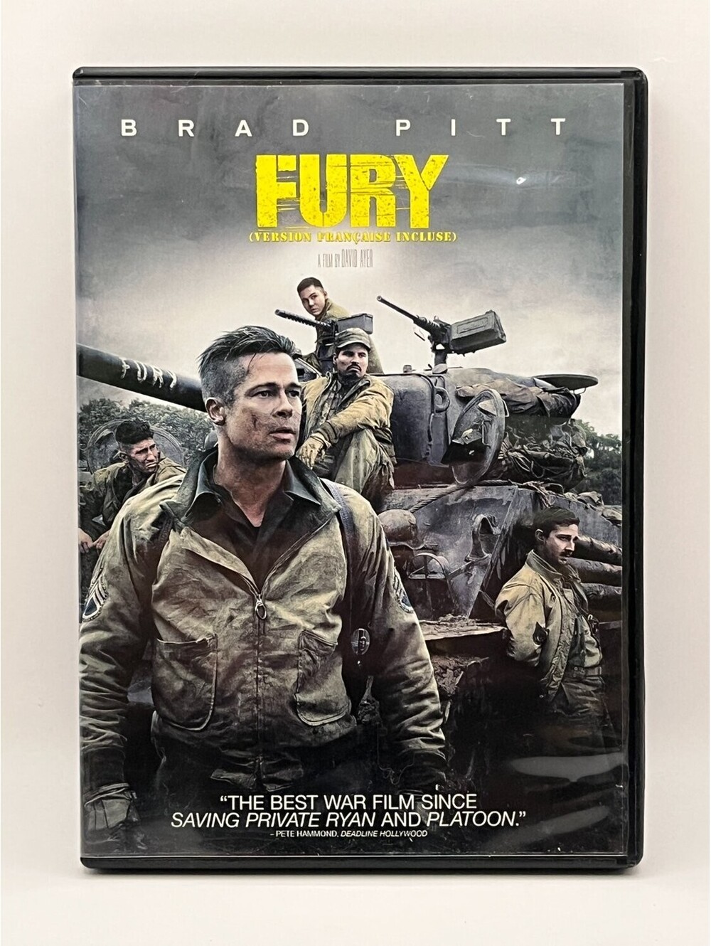 Fury DVD Canadian Bilingual Brad Pitt Action & Region 1 David Ayer